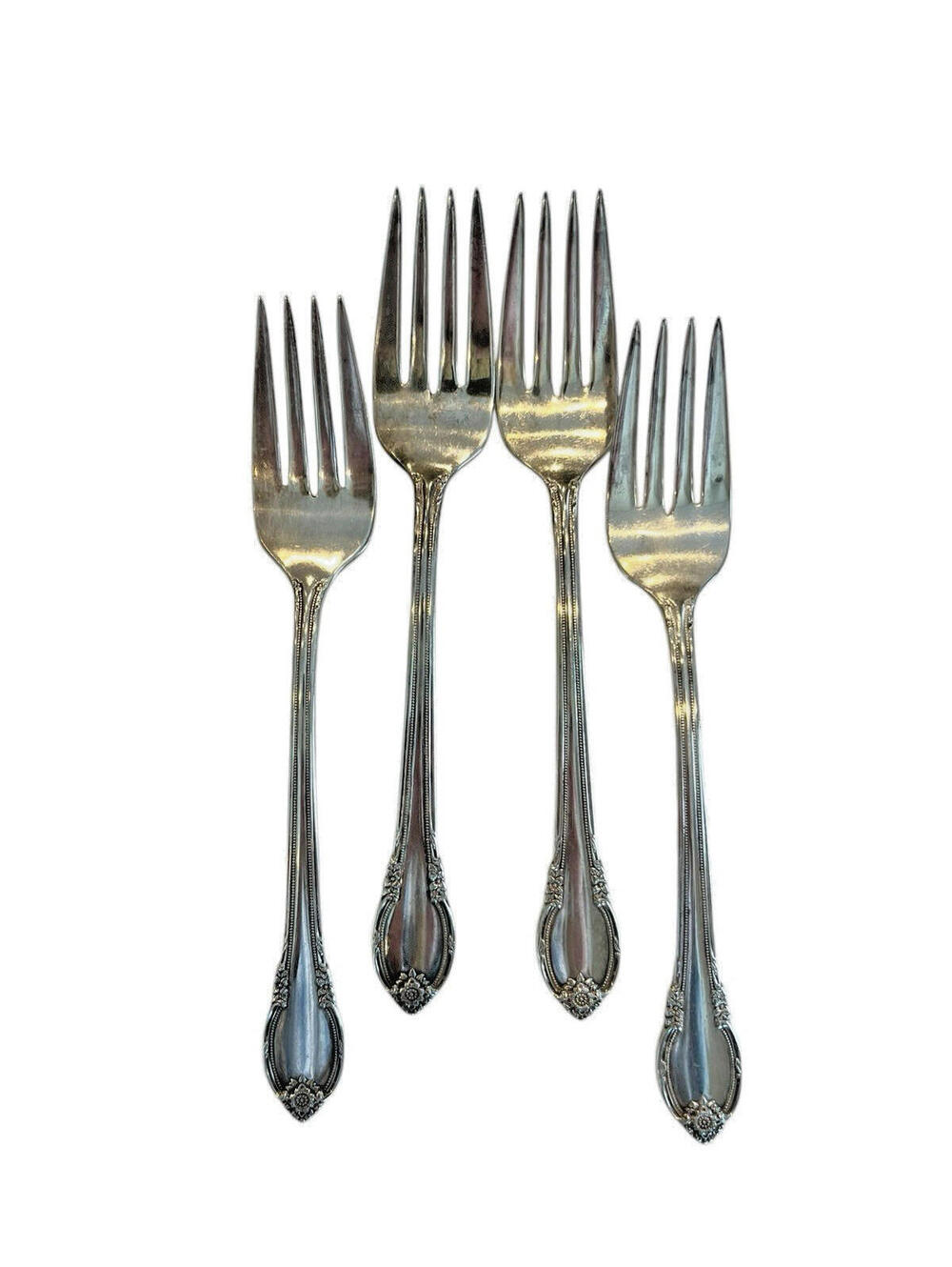 1847 Rogers Bros IS Silver Plate Remembrance Dinner Fork 4 Pcs 2376.1